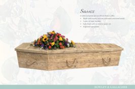 Sussex Solid European Spruce Wood Coffin